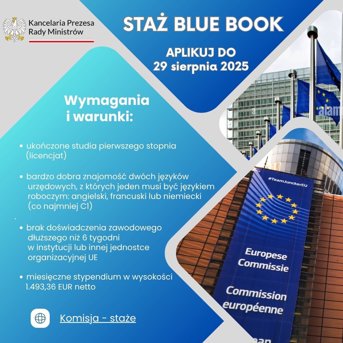 Staż w Komisji Europejskiej 